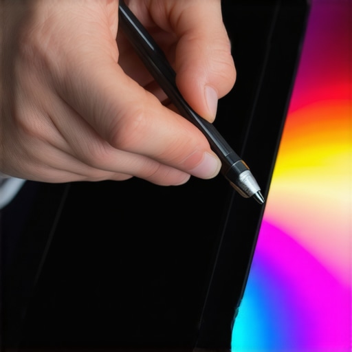 Advanced Stylus and Graphics Tablet for Digital Art Digital artist using stylus on a high-resolution graphics tablet