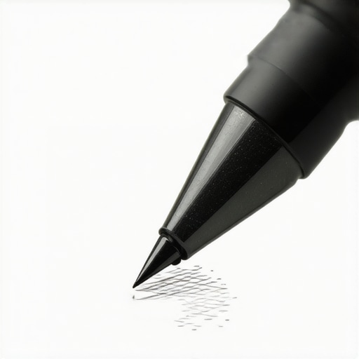 Stylus smoothly drawing on a high-resolution tablet screen showing calibration and nib contact.